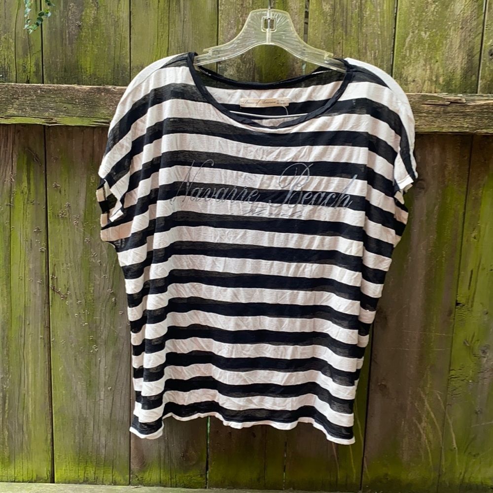 Basics of America striped top sz. L
